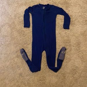 Kickee Pants zip footie.